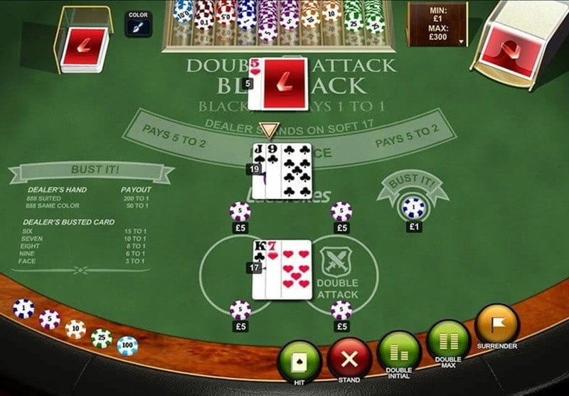 Double Attack Blackjack by Microgaming